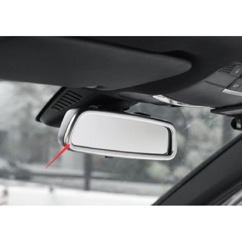 For Mercedes-Benz GLC 2016- Matte Silver Interior Rearview Mirror Decor Trim