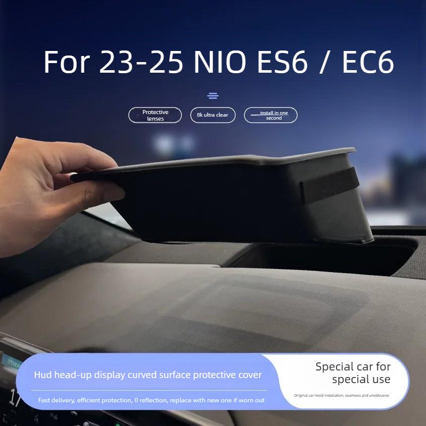 For Curved HUD Protective Cover, Instrument Dustproof Shell, Interior Trim for 23-25 NIO ES6