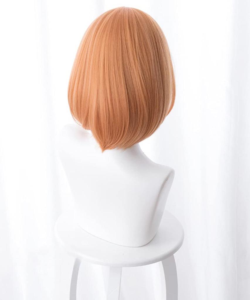 [Milky Time] The Quintessential Quintuplets Wig, Anime Cosplay Character, Nakano Family, Gotoyome Hair Accessory with Ribbon (Yotsuba Wig)