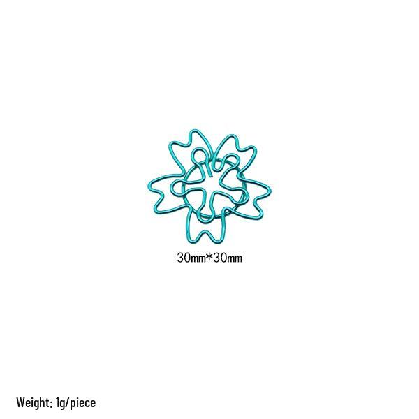 Electroplated Cartoon Insect & Plant Paper Clip Set for Organization