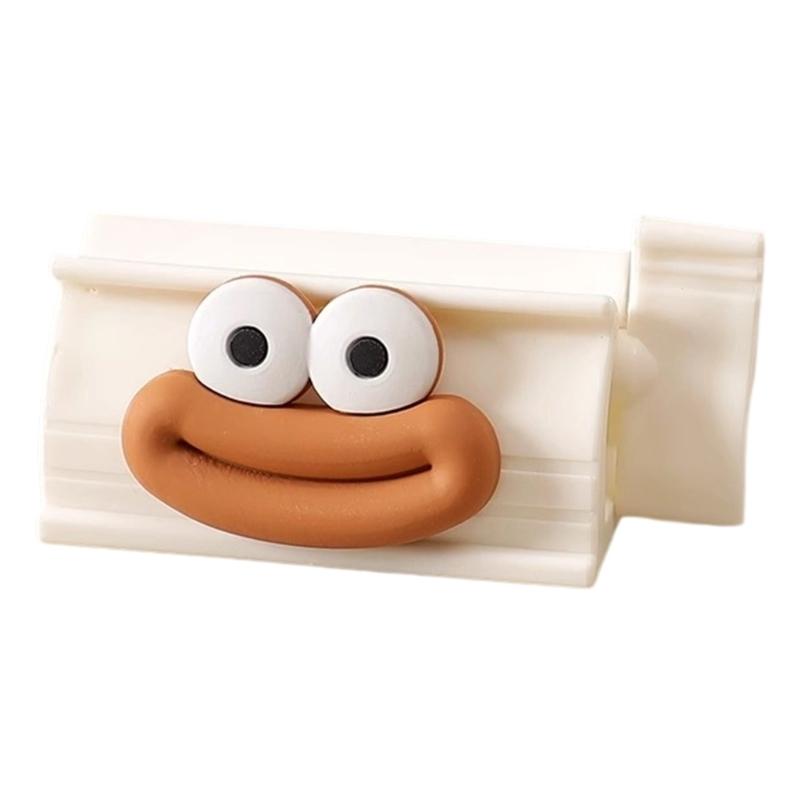 

Space Saving Toothpaste Tube Squeezer With Roller Mechanism Easy Installation Nontoxic Plastic For Hand Cream Cosmetic Tube белый