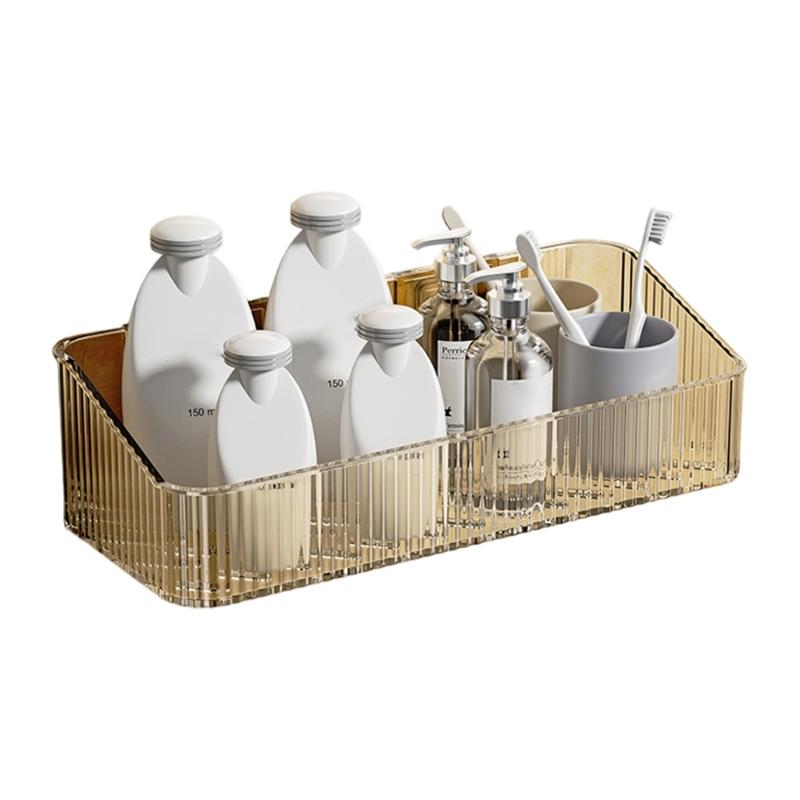 

Adhesive Shower Caddys,Bath Organizers with Large Capacity,No Drilling Bathroom Organizer Shelves Kitchen Spice Racks янтарь
