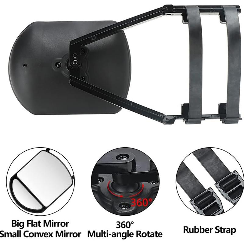 Auto Abschleppspiegel Klemmbar Verlängerter Rückspiegel Einstellbarer Winkel Seitenrückspiegel Fahrzeugzubehör