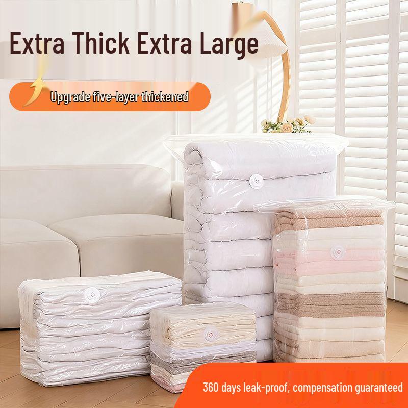 3D Vacuum Compression Bag: Moisture & Mildew-Proof Storage for Quilts and Clothes