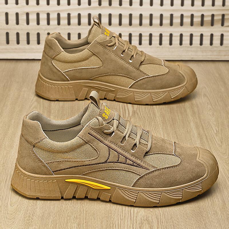 

Модная мужская новая платформа Износостойкая уличная противоскользящая рабочая весенняя дышащая модная низкая толстая подошва повседневная спортивная обувь 44 бежевый