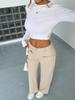 2025 European & American Fashion Straight-Leg Pants with Pockets