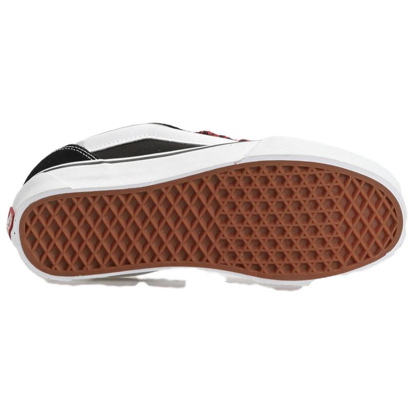 Vans Knu Skool Classic Style Low Top Skate Shoes Unisex Sneakers Black Red VN0009QCBA2