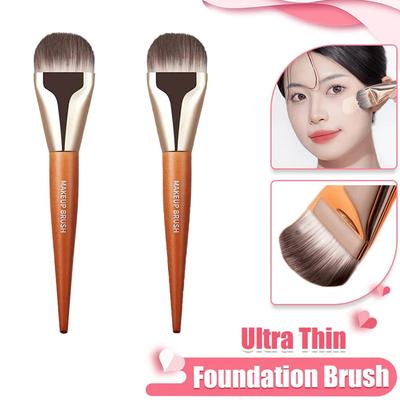 Pennello per fondotinta ultra sottile Pennello per contorno viso sottile e leggero Pennelli per trucco con crema per fondotinta