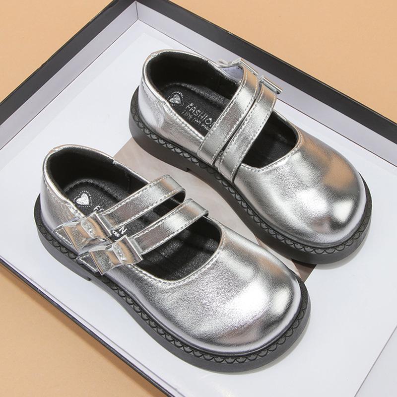 Spring and Autumn New All-match Girls Soft-soled Non-slip Performance Comfortable Leather Shoes