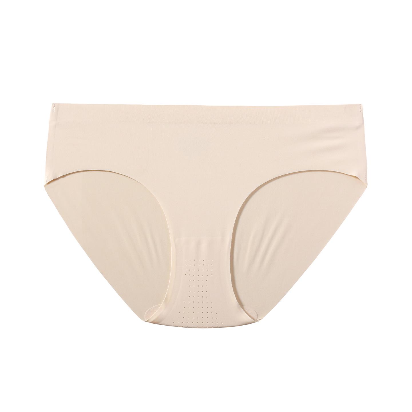 European & American Ice Silk Seamless Low-Waist Plus Size Women s Thongs - Sexy, Breathable, Sports Underwear.