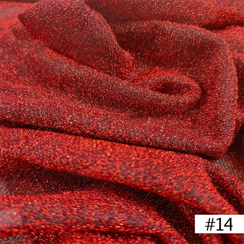 50x150cm Bright Shimmer Glitter Fabric Wedding Party Curtain Handmade Material DIY Sewing Craft Clothing Supplies
