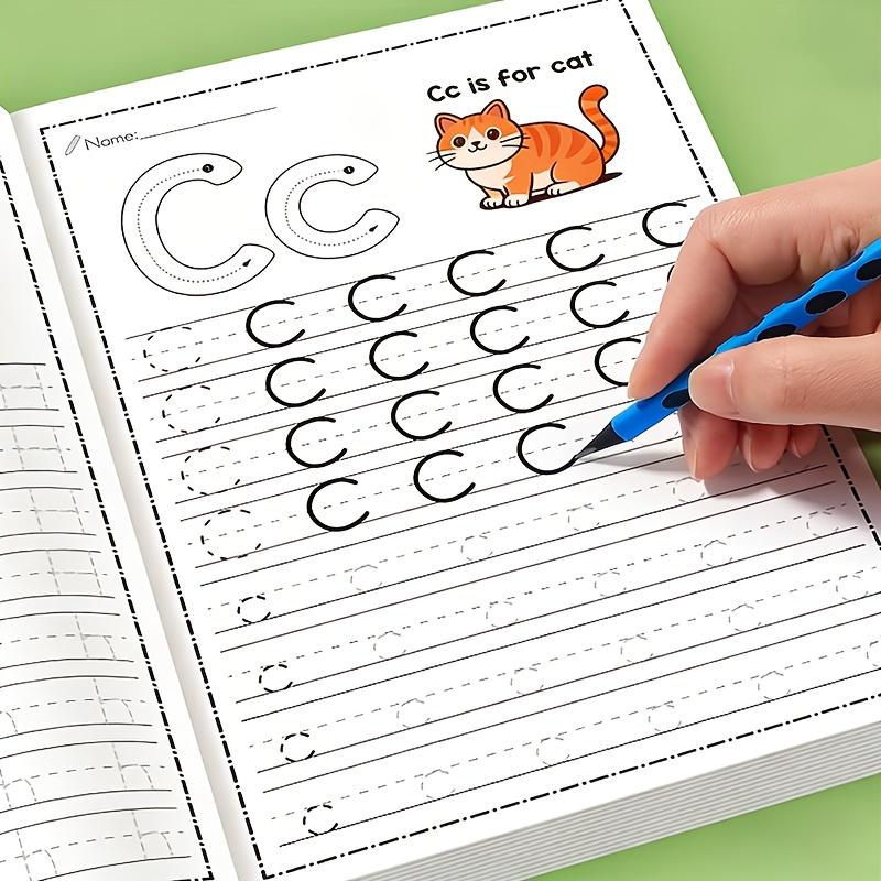32-Page Preschool Handwriting Practice Copybook Workbook for Alphabet A-Z Writing and Pen Control Training at Home and School