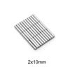 2x10 Small Round Magnet 2mm*10mm Neodymium Powerful  Magnetic 2x10mm Permanent NdFeB Strong Magnet 2*10 Mm Mini Disc