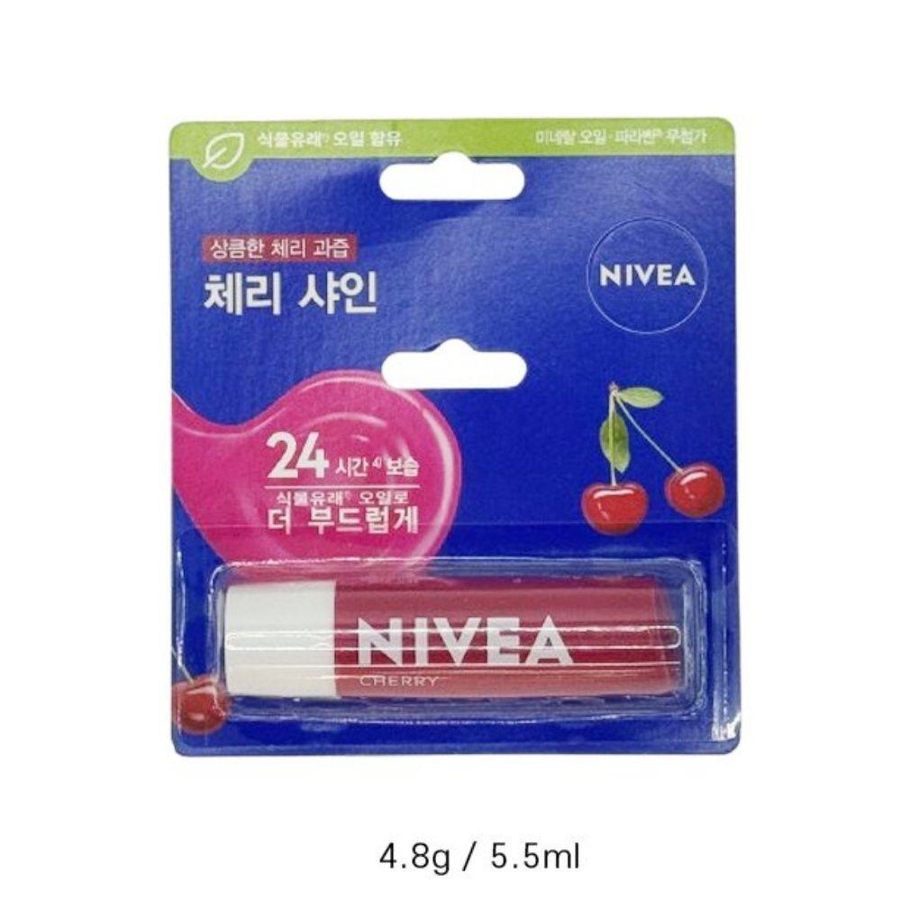 NIVEA FXGRRSQC Lip Care Cherry Shine Lip Vitality Lip Balm Cherry Shine