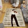 Sherlock Holmes Flannel Printed Carpet, Home Sofa Decoration for Living Room & Bedroom, Non‑Slip Play Flannel Floor Mat for Game Room