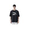 Anta Knitted Pullover Comfortable Casual Round Neck Short Sleeve T-Shirt Men Tops Basic-Black Silver 952428112-5