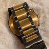 Used NIXON men's watch gold black [warranty included/not in operation]