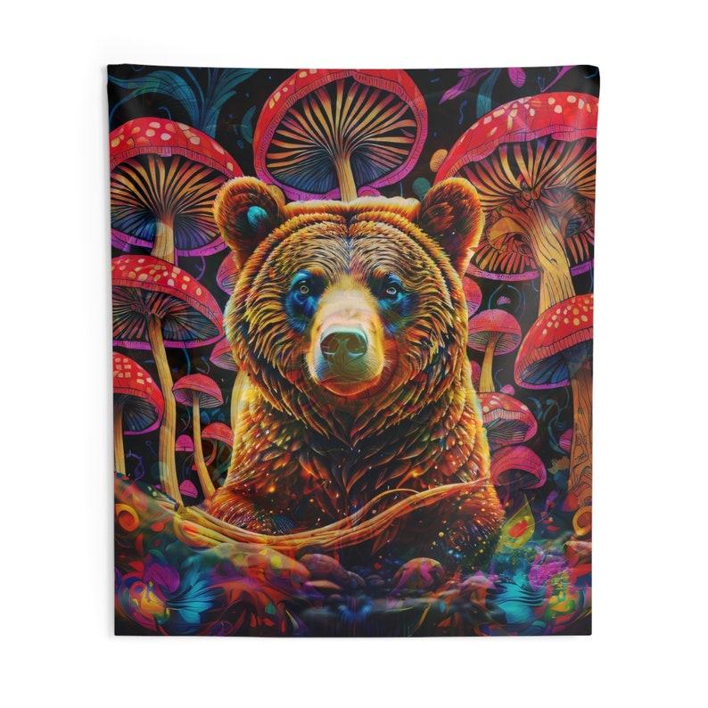 

mushroom tapestry 75x100 чорний