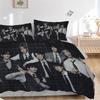 3Pcs Group Portrait Black White Bedding Sets For All Sizes New 3D Printed Bed Cover Comforter Duvet Cover Pillowcase Bedroom Decoration