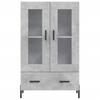 Vidaxl Tall Cabinet, Concrete Grey, 69.5X31X115 Cm