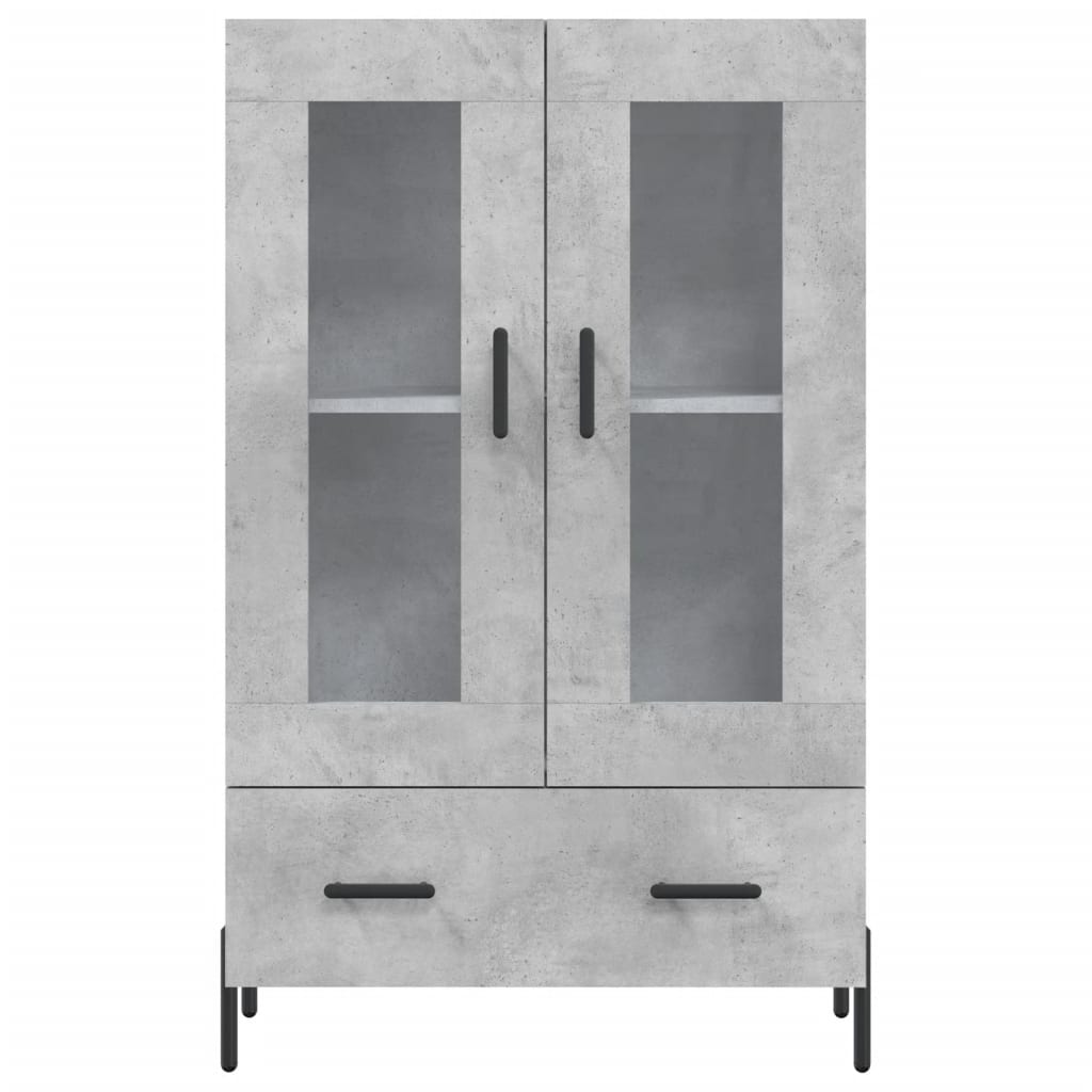 Vidaxl Tall Cabinet, Concrete Grey, 69.5X31X115 Cm