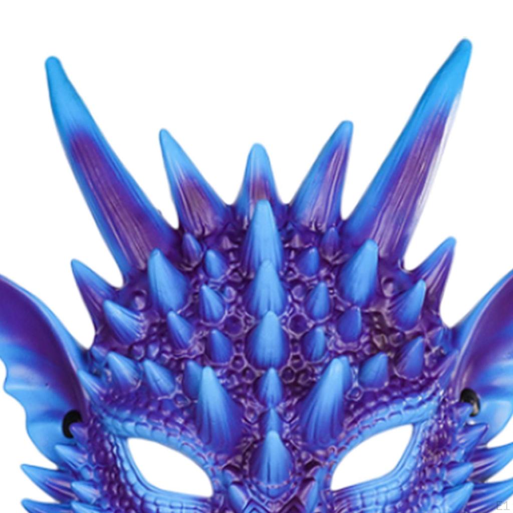 Maska smoka 3D Maski dinozaura Straszna Uniwersalna Akcesoria do kostiumu na Halloween Półtwarz Cosplay