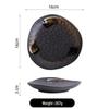 Denzhu Frosted Stone Pattern Ceramic Dinner Plate