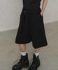 SENTAIR Belted Bermuda Wide Pants_Black