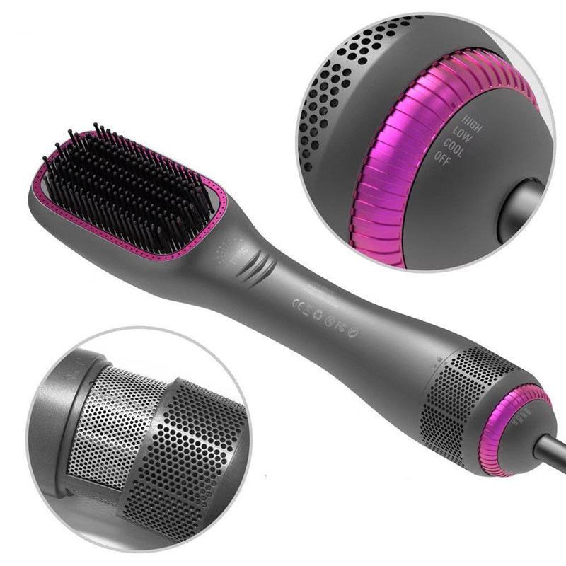 3-in-1 Heißluft-Stylingbürste: Föhnen, Locken & Glätten mit einstellbarer Temperatur