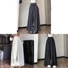 Summer Fashion Wideleg Suit Skirt Pants For Women With Solid Color And Fine Flash Design