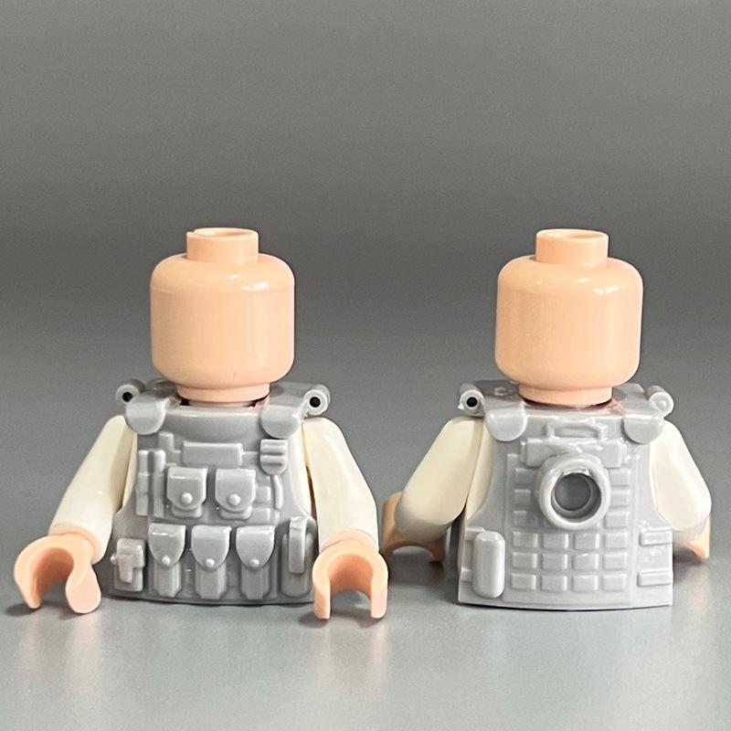 Compatible Building Block Miniature Body Armor Combat Single Vest Small Particle Building Block Accessories Toy Diy Assembly