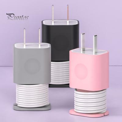 Protective Cover Soft Dustproof Silicone Charger Power Adapter Protector Case for iPhone 11/12