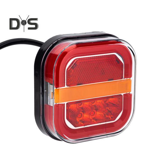 2Pcs LED Trailer Rear Lights Kit Super Bright High Lumens Universal Simple Installation Brake Lights Trailer Truck Taillight