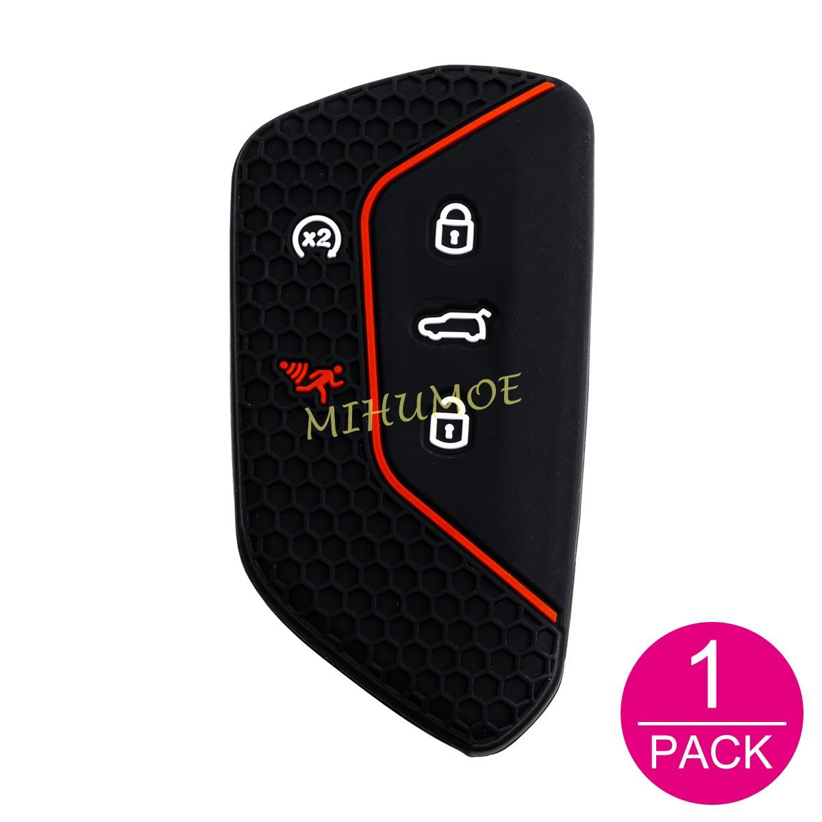 

Силиконовый чехол для брелока для ключей для VW Volkswagen Atlas / Atlas Cross Sport 2024 2025 5 кнопок автомобильные аксессуары