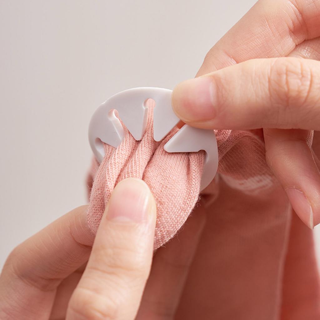 7pcs Sock Fasteners Sock Holders Sorting Clips PVC Time Saving Sock Organizers for Busy Professionals and Families