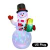 1.5M Christmas Snowman Inflatable Ballon Set LED Air Blown Christmas Ballon for Outdoor Garden Yard Christmas Holiday Decoration