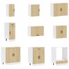 Kitchen Cabinet Set, Porto, 14-Piece, Sonoma Oak