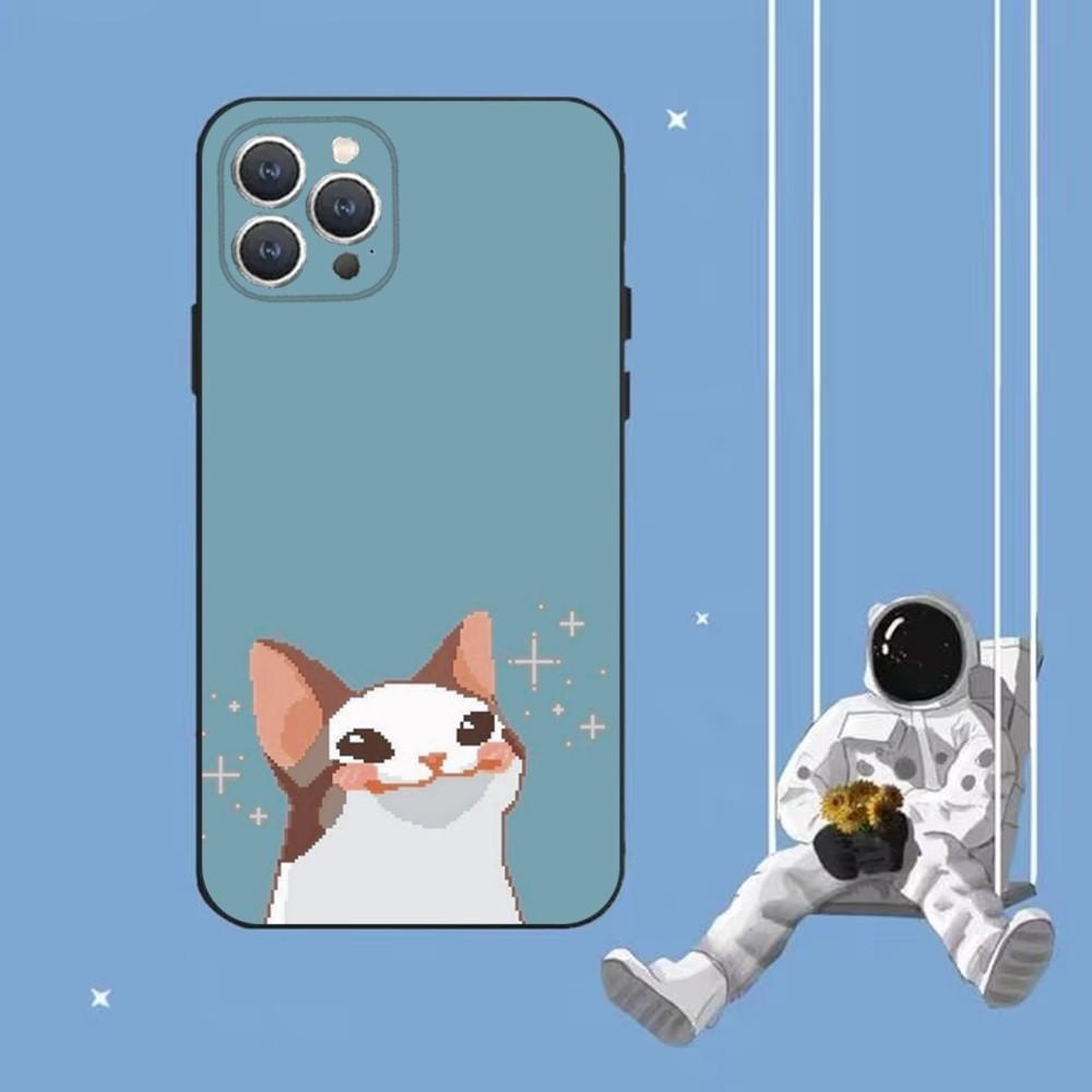 

Милый Смешной Мем Кот Чехол для Телефона Для iPhone 16,15,14,13,12,Pro,Max,11,7,8,Plus,XR,XS Max Ударопрочный Силиконовый Мягкий Чехол iPhoneXS