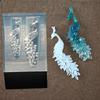 3D Relief Silicone Nail Mold Peacock Design Pattern DIY Nail Art Decor Transparent Manicure Template