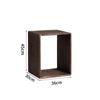 Solid Wood Storage Cabinet with Wide Shelves,Modular Cube Organizer Shelf, Large Capacity Floor Bookcase for Living Room Bedroom