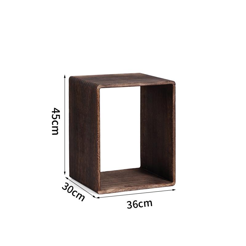 Solid Wood Storage Cabinet with Wide Shelves,Modular Cube Organizer Shelf, Large Capacity Floor Bookcase for Living Room Bedroom