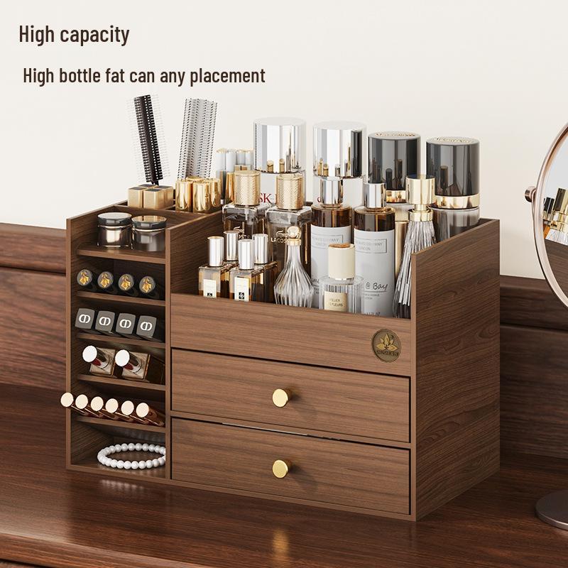 High-End Cosmetics Storage Box: Large Capacity Lipstick & Skincare Organizer