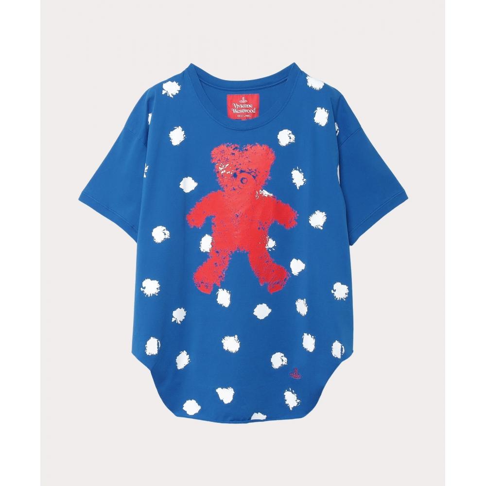 

Футболка Vivienne Westwood Japan Painted Teddy Round Hem 1612342009 Синяя