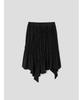 Anggae Unbalanced Balloon Skirt Black