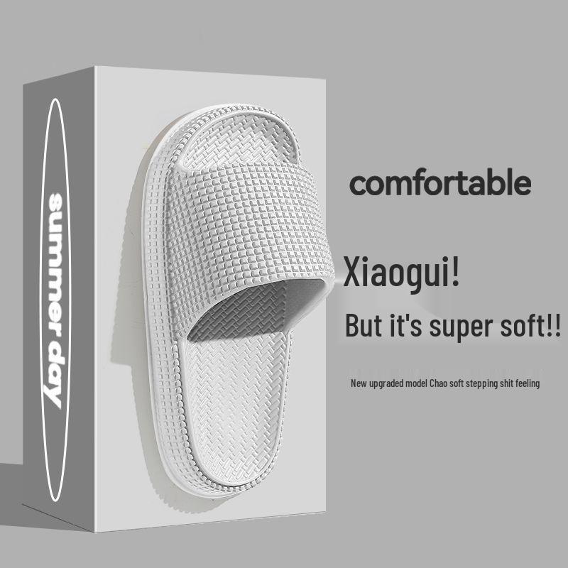 Men's Odor-Resistant Non-Slip Thick-Soled Slippers for Indoor/Outdoor Summer Use