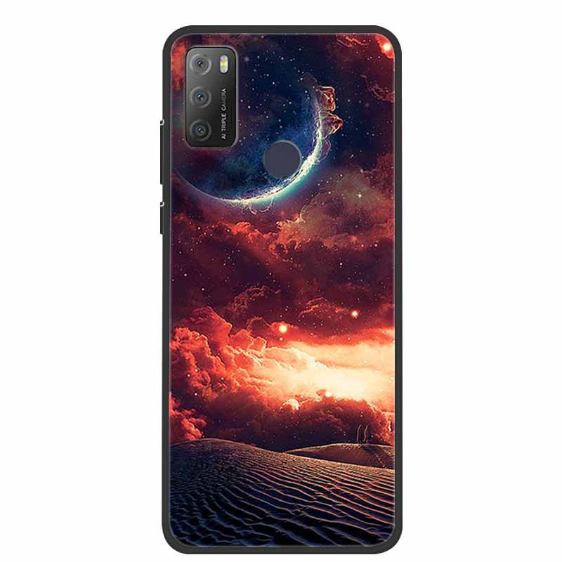 Pro Alcatel 1S 2021 Case Luxusní silikonový TPU měkký kryt na telefon pro Alcatel 1S 2020 Nárazuvzdorný roztomilý TPU nárazník Fundas Coque