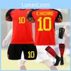 Belgien 2022 Weltmeisterschaft Fußballtrikot Deb Bruyne 7 Und Lukaku 9 Polyesterfasermaterial