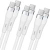 Lot of 3 Fast 60W USB-C To USB-C Cable for Samsung Galaxy A14 A15 A16 A36 A05s A25 A35 A55 A54 - White 1 Meter