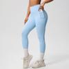 Fashion Nude Feel Beauty Back Cross Bubble Wrap Sports Bra High Waist Hip Lift Pocket Sports Yoga Pants Fitness Suit Women