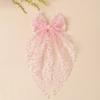 Vintage Lace Bow Hairpin Flower Embroidery Kids Hair Accessories New Princess Style Hair Clip  Gift